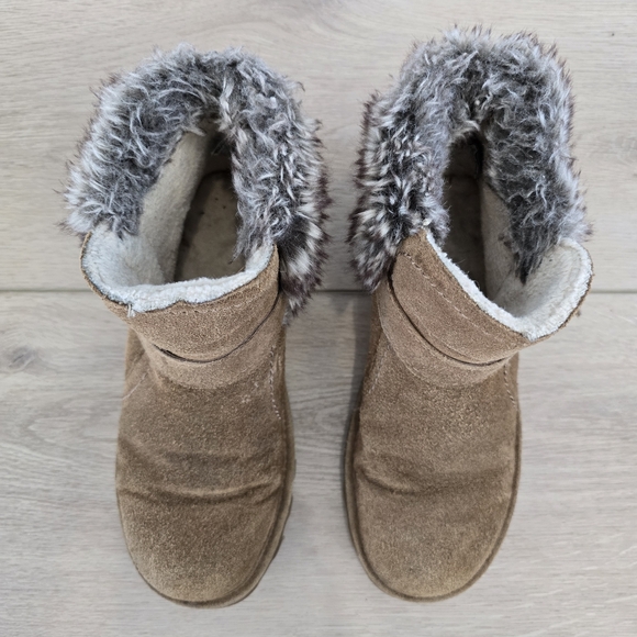Bearpaw KoKo Suede Faux Fur Wool Sheepskin Hickory Boots Women's Size 8 Booties - Picture 5 of 10
